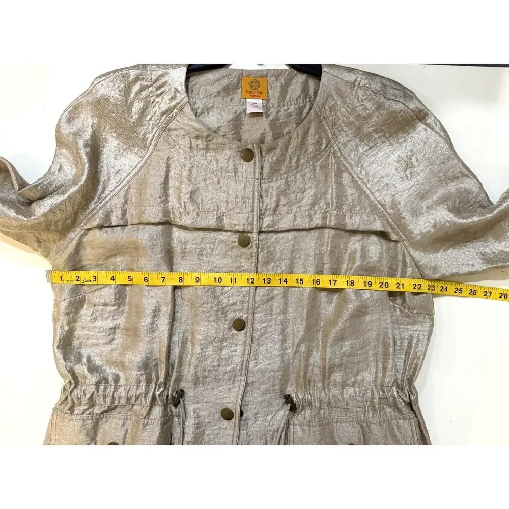 Ruby Rd Jacket Womens 18W Lightweight Utility Pockets Drawstring Nylon Vintage - Picture 5 of 6